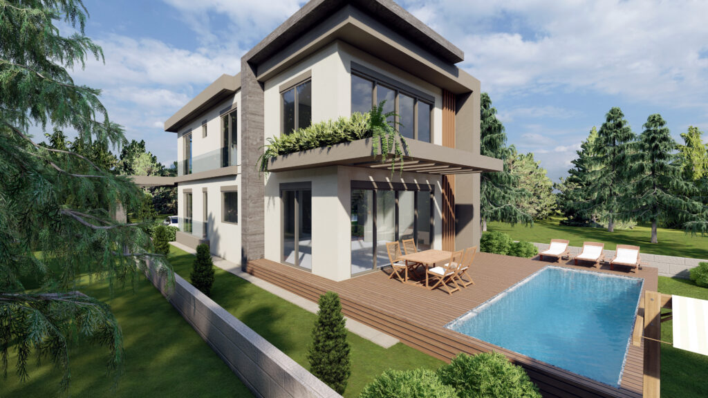 döşemealtı modern villa 199 m2
